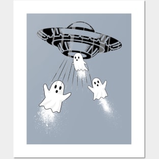 Alien Abduction Ghost Posters and Art